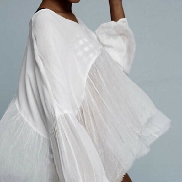 Anthropologie Lilka Sheer White Swing Cover-Up NWT - Picture 2 of 7